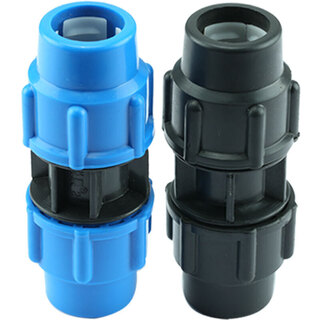 Water pipe quick union pe pipe fittings pipe tap water pipe direct accessories 6 points 1 inch 25 one 32 three 20 black direct 4 points