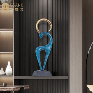Esano floor-standing deer ornaments large modern simple light luxury style large soft decoration crafts next to the tv cabinet in the entrance hall of the living room art deer 73cm