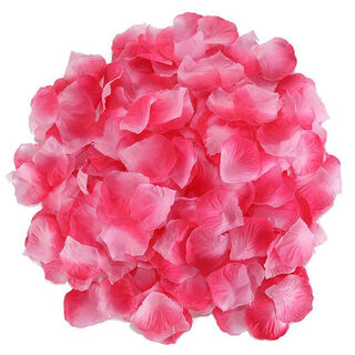 Wu ji rose petals wedding hand spreading flowers wedding room decoration atmosphere flowers chinese valentine's day confession proposal romantic roses pink gradient~1000 pieces