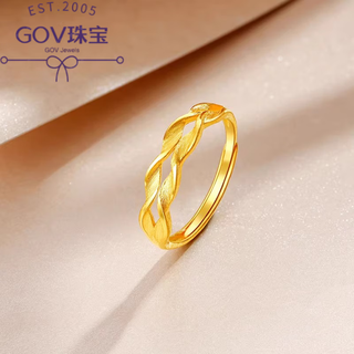 Fat donglai's same style sui sui ping an gold ring gold-plated silver wheat ear ring for women with live mouth adjustable yellow l gold ring, about 1.6 grams, the opening is adjustable