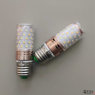 Yichen customized 220v three-color dimming corn lamp stroboscopic eye protection led bulb e27 large screw mouth household lighting light source section 2 pcs three-color | eye protection | no stroboscopic 12w x three-color light