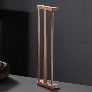 Shangyanfang walnut kung fu tea cup rack ornament storage rack tea ceremony six gentlemen tea set accessories tea making tools and supplies 1 walnut xuandao cup rack