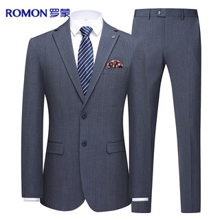 Romon suit men's slim professional formal suit business casual groom's suit wedding dress men's suit