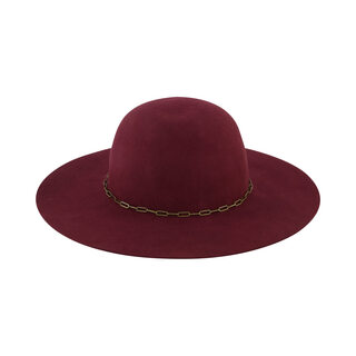 Concept one christian siriano new york fedora hat burgundy one size