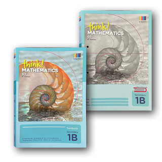 新加坡初中数学教材 Think！ Mathematics 课本和练习册 英文原版进口 新加坡学校内教材 培优版 国外数学 畅销42年 7年级1B教材和练习册各一本正版