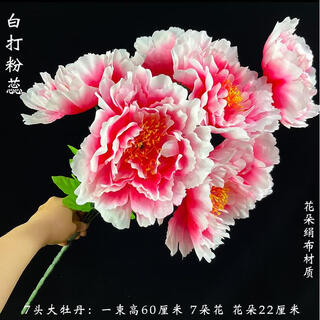 A bouquet of peonies for sweeping the tomb. a large bunch of flowers for visiting the tomb during qingming festival. chrysanthemums and apple blossoms. 7 large peonies. 1 bouquet of white pistils.