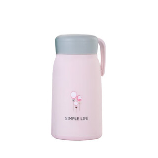 Yi ning youmei mini convenient small cup double-layer insulated cup student cute small ins simple glass cup pink-small q glass water cup 1 piece