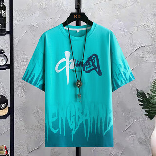 
Boledi boys' trendy summer short-sleeved T-shirt 12-15-year-old teenager boys cotton half-sleeved 14 junior high school students' top clothes 683 blue (single short-sleeved) 165 (L) Recommended 98-120 Jin [Jin equals 0.5 kg]