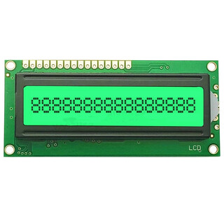 Ouhuayuan jxd1601a lcd screen 1601 character lcd module monochrome display module emerald green background black characters 3.3v