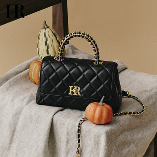 HR赫莲娜包包女包头层牛皮单肩斜挎包菱格手提链条包女包生日礼物