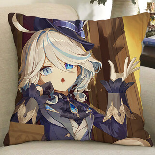 Chuangjingyi select funina pillow peripheral pillow original god water god funina god of justice doll doll second dimension birthday 7 35x35cm mini_skin-friendly baby velvet