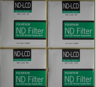 Japan fuji filter nd-lcd light reduction film 1%2%3%4%5%6%8%10% filter nd-filter light transmittance 5% 75*75mm others