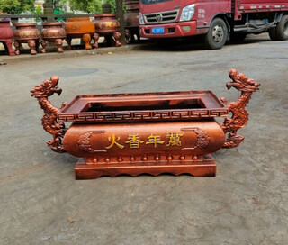 Xiao xiaobuluo temple cast iron incense burner pure copper large paper burning large incense burner outdoor rectangular temple cast iron 1 meter 2 meters insert incense burner 60 cm long 30 cm wide custom gold