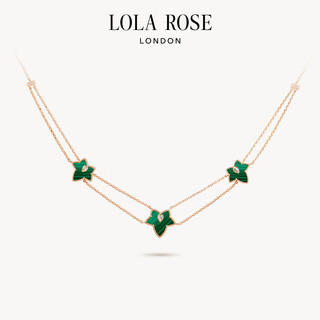 Lola rose rose ivy three-leaf necklace women's clavicle chain women's birthday gift holiday gift for girlfriend lr50068-malachite
