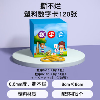 Happy baby children's number dot card baby enlightenment early education kindergarten number recognition toy pairing cognitive teaching aids 0.6mm thick plastic number card 120