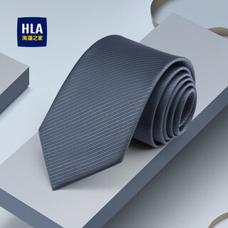 Heilan house (hla) men's hand-made tie, birthday gift, suit and accessories for boyfriend, gray, hand-made, one size fits all
