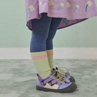 Papa crawl spring and autumn style leggings for baby girls, high elasticity, comfortable, color matching, versatile for outer wear, dark blue 90