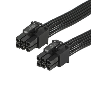 尘土 显卡主板电源6针模组线 GPU 6Pin连接线 显卡连接线 6P公对公电脑延长线 显卡机箱电脑电源线 显卡连接线 6P公对公 0.6米