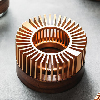 Jinpan warm tea stove candle heating insulation base flower teapot warm tea tea warmer hotel restaurant light luxury candlestick tea maker small organ diameter 11cm