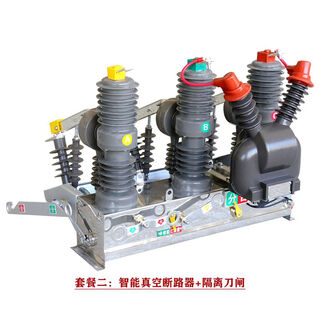 10kv outdoor prepaid vacuum circuit breaker zw32-12 with high supply and high meter combination transformer jlszw-10 package two circuit breaker + isolation knife switch