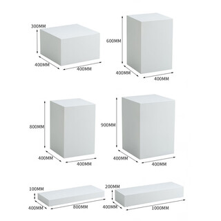 积易木坊展台 展示柜陈列柜展示台木质烤漆展示台橱窗展示台地台工艺品方 白色烤漆30*30*20 官方标配