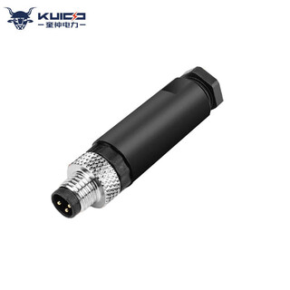 Kuishen electric power (kuicc) m8 waterproof aviation plug m8-3z-m cable sensor connector plug-in screw crimp connector m8-3 core straight male connector (3 poles)