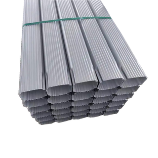 Square color steel plate downpipe, iron sheet 0.5-0.6mm rainwater pipe, large diameter square drainage pipe, villa aluminum alloy drainage pipe 108*144