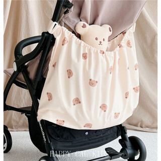 In blooming cosmeticsins korean style baby stroller storage bag out-and-out bottle diaper storage bag children's car storage printed bear storage bag