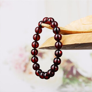 Jiale amber blood amber bracelet for men and women natural amber bracelet single circle bead diy birthday gift authentic blood amber bracelet about 9mm about 7g/4110