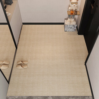 Hua feihua entrance door floor mat, stain-resistant, no-wash, wipeable pvc door mat, entry door mat, cuttable entrance door, vanilla-7n 70cm140cm