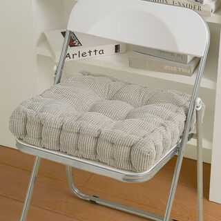 Yingzhu'er seat cushion thickened chair cushion butt seat cushion butt cushion office sedentary artifact student dormitory classroom office seat cushion smoke white square 10cm thickened 40*40cm soft and comfortable