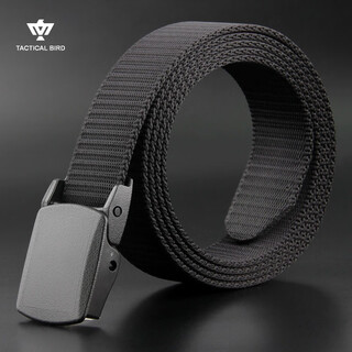 Tactical bird canvas belt men's iron-free anti-metal allergy belt that passes security inspection sports outdoor leisure nylon belt