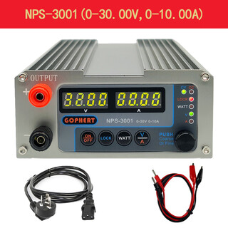 Gophert cps-3010ii/nps-3001 portable dc regulated power supply cnc adjustable 30v10a nps-3001 (30v10a) front terminal domestic version (ac220v)