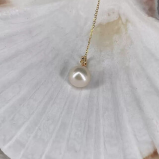 Pendant freshwater pearl zy0051 zhejiang zhuji shanxia lake natural white pearl white