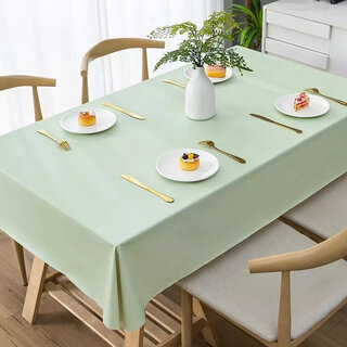 Selected light luxury tablecloth, oil-proof, anti-scalding, no-wash pvcins style 2023 new dining table, avocado green 60*60cm