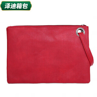 Yunluo personalized clutch bag, korean style ladies envelope bag, simple and versatile wrist bag, file bag, large capacity clutch bag for women, bright red