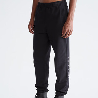 Calvin kleinck men's men's sweatpants simple embroidered leg knitted sweatpants black m