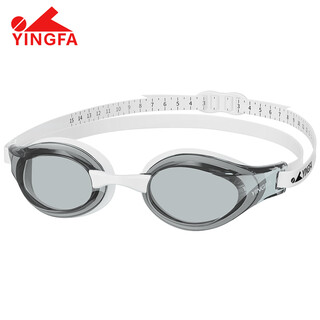 Yingfa new swimming goggles for men and women, professional racing swimming goggles, children's swimming goggles, waterproof, anti-fog, high-definition diving swimming goggles, smoke gray, flat light