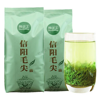 Hongyun 2024 new tea xinyang maojian alpine cloud green tea rain spring tea strong flavor bulk 500g buy half jin jin is equal to 0.5 kg + half jin jin is equal to 0.5 kg