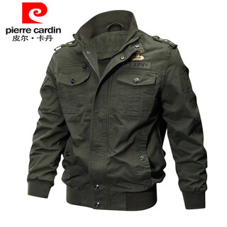 Pierre cardin men's german consul work jacket aviator jacket men's jacket world war ii us military fan tactical jacket 9931 military green (thin. style) 6xl 215-235jin jin is equal to 0.5 kg recommendation