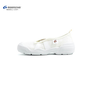 Moon star moonstar moonstar kindergarten white shoes 312 years old campus indoor shoes new product off-white (one pedal) 10.5 inner length 14cm_ too large, suitable for foot length 14