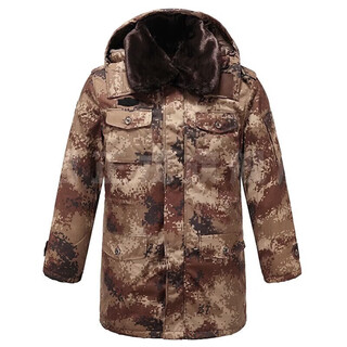 Jihua 3505 camouflage coat men's military coat winter outdoor military cotton coat thickened training cotton coat winter waterproof cotton coat desert coat waterproof cotton coat (double liner) 175 yards (recommended 135-160 jin jin equals 0.5 kg)