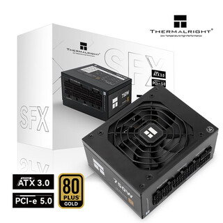 Thermalright (limin) rated 750w tr-tgfx750 atx3.0 power supply, gold medal full module, native pcie5.0, full japanese electrolytic capacitor, sfx 750w power supply