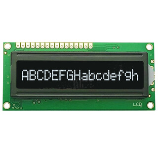 Ouhuayuan jxd1601a lcd screen lcd display 1601 character lcd module monochrome display module va black background white characters 5.0v