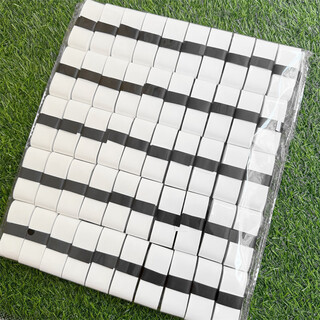 正品7C羽毛球拍手胶粘黏性平面奶胶减震吸汗防滑缠把带手柄缠绕带 白色 正品（6个装）