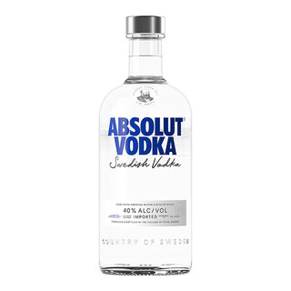 绝对伏特加全球直采 Absolut Vodka 绝对伏特加原味经典瑞典洋酒 一瓶一码 700mL 1瓶