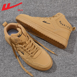 Pull back men's shoes high-top sneakers for men 2025 autumn and winter retro casual sports shoes trendy versatile shoes for men camel 42