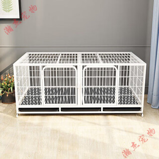 Yuhualuo dog cage, rabbit cage, breeding cage, pigeon cage, large special family breeding cage, three-layer breeding cage, cat cage, white, three-layer 156*77*195cm partition