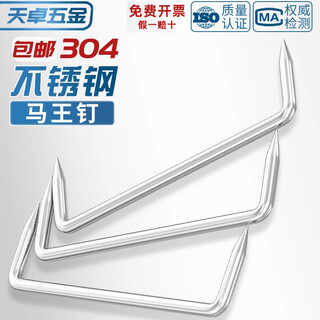 Tianzhuo hardware 304 stainless steel leech nails/picking nails/curium nails/ship nails/u-shaped saddle nails/construction long iron nails/horse king nails m10*200*60