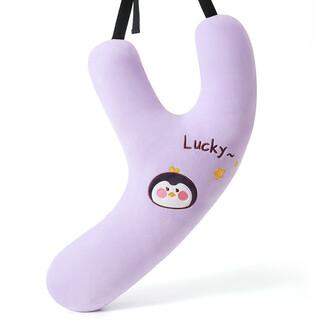 语森忆儿童汽车安全带防勒脖抱枕车载睡觉神器长途坐车上后排大人用睡垫 企鹅 汽车安全带防勒脖睡觉神器